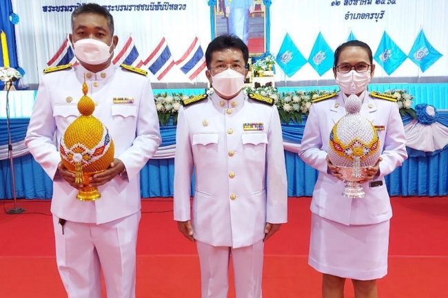 เทศบาลตำบลไทรโยง-ไชยวาล นำโดยนายวุฒิชัย ตันสำโรง นายกเทศมนตรีตำบลไทรโยง-ไชยวาล พร้อมด้วยคณะผู้บริหาร สมาชิกสภาเทศบาล ปลัดเทศบาล และพนักงานเจ้าหน้าที่เทศบาลฯ เข้าร่วมพิธีเฉลิมพระเกียรติสมเด็จพระนางเจ้าสิริกิต์ พระบรมราชินีนาถ พระบรมราชชนนีพันปีหลวง เนื่องในโอกาสมหามงคล เฉลิมพระชนมพรรษา 90 พรรษา 12 สิงหาคม 2565 