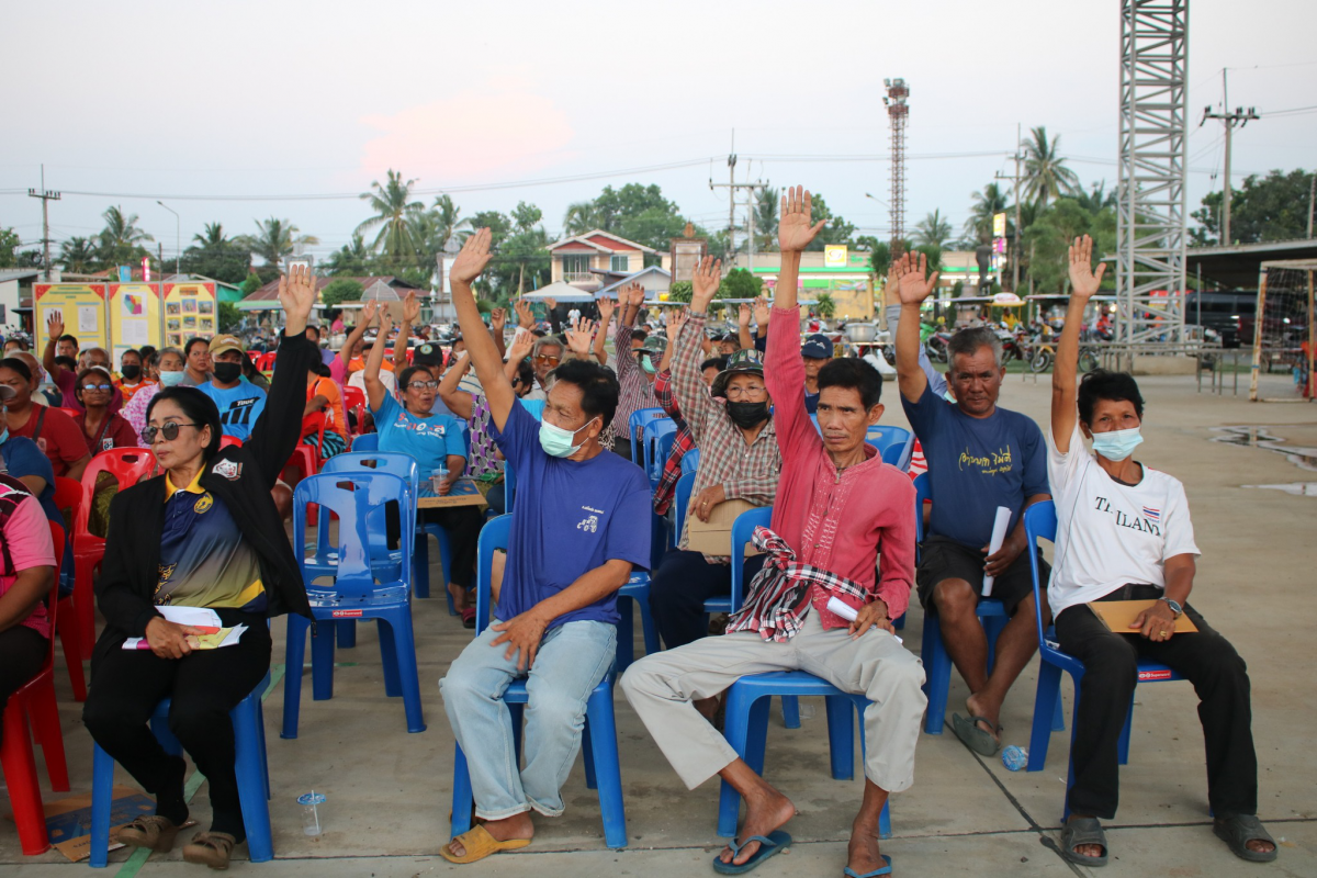 การประชุมประชาคมเพื่อจัดทำแผนพัฒนาท้องถิ่น การให้ความรู้การเลือกกรรมการชุมชน  การขอความเห็นชอบและรับฟังความคิดเห็ฯการจัดตั้งชุมชน