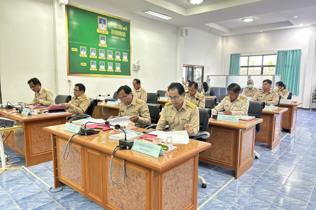 การประชุมสภาเทศบาลตำบลไทรโยง-ไชยวาล สมัยสามัญ  สมัยที่  4  ประจำปี 2566