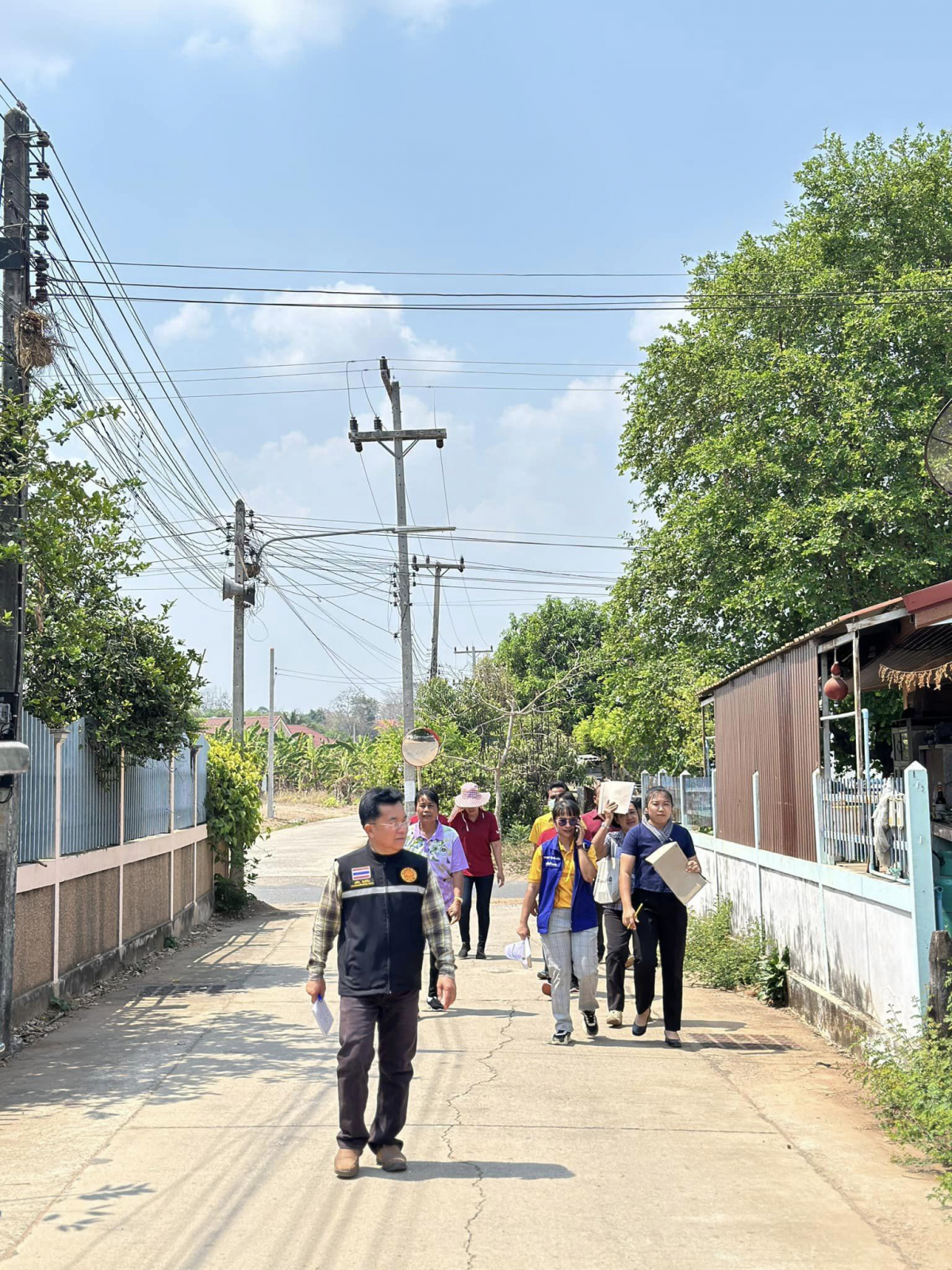 การรับประเมินการประกวดชุมชนสะอาด น่าบ้าน น่ามอง