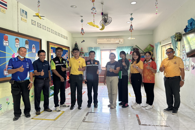 การตรวจเยี่ยมการดำเนินงานอาหารกลางวันศูนย์พัฒนาเด็กเล็กเทศบาลตำบลไทรโยง-ไชยวาล  2567