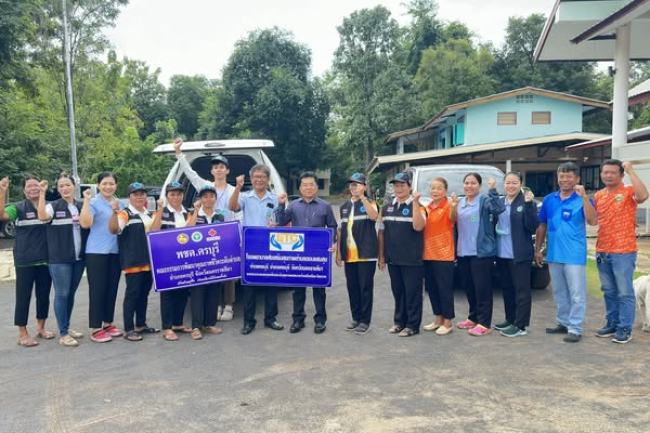เทศบาลตำบลไทรโยง-ไชยวาล ออกเยี่ยมผู้สูงอายุและผู้พิการที่มีภาวะพึ่งพิง
