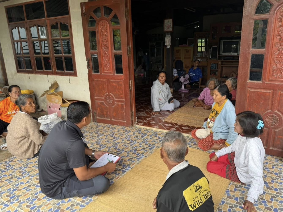 เทศบาลตำบลไทรโยง-ไชยวาลช่วยเหลือผู้ลี้ภัยสงครามจากเหตุปะทะการสู้รบตามแนวชายแดนไทย-กัมพูชา