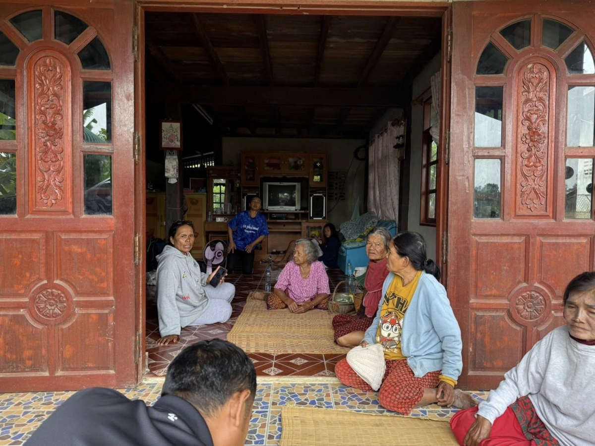 เทศบาลตำบลไทรโยง-ไชยวาลช่วยเหลือผู้ลี้ภัยสงครามจากเหตุปะทะการสู้รบตามแนวชายแดนไทย-กัมพูชา