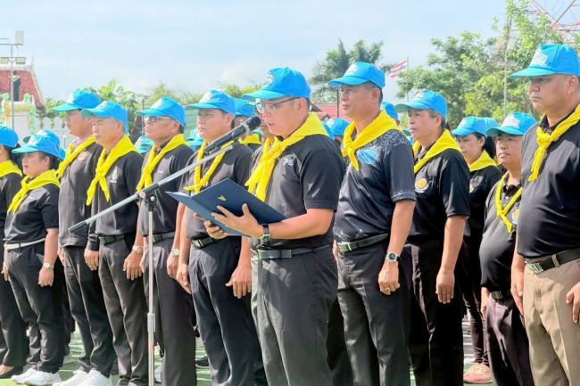 เทศบาลตำบลไทรโยง-ไชยวาล ภายใต้การนำของนายสุรัน จันทร์สง่า นายกเทศมนตรีตำบลไทรโยง-ไชยวาล มอบหมายให้นางสาวสุดใจ ศรีระกิ่ง ปลัดเทศบาลฯ พร้อมด้วยนายคมเดช เพชรเกื้อ รองนายกเทศมนตรีฯ เข้าร่วมกิจกรรมเคารพธงชาติ และกิจกรรมจิตอาสาพัฒนาปรับปรุงภูมิทัศน์ทาสีกำแพงหน้าที่ว่าการอำเภอครบุรี